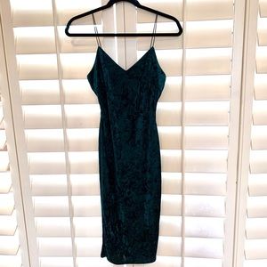 Emerald Velvet Dress